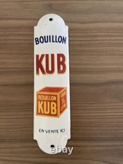 Plaque de Propreté BOUILLON KUB Années 30 TBE E. A. S 20 X 6 No Maggi/ Oxo