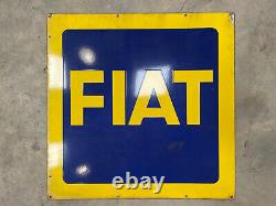 Plaque émaille Ancienne Fiat Emailchild Enamel Sign