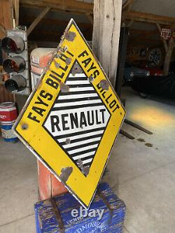 Plaque émaille Ancienne Renault Emailchild Enamel Sign