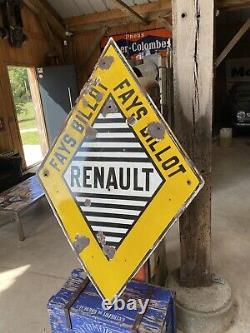 Plaque émaille Ancienne Renault Emailchild Enamel Sign