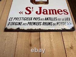 Plaque émaille Ancienne Rhum St James Emailchild Enamel Sign