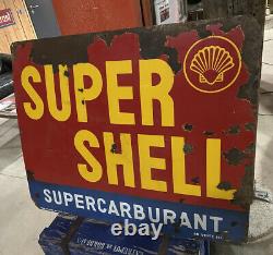 Plaque émaille Ancienne Shell Emailchild Enamel Sign