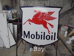 Plaque émaillé MOBILOIL
