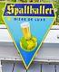 Plaque emaillé Spalthaller BIERE DE LUXE