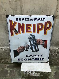 Plaque emaille ancienne Grande Kneipp ed Jean