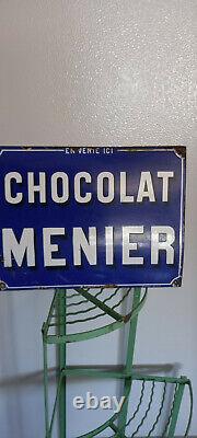 Plaque emaille vintage chocolat meunier