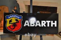 Plaque émaillée ABARTH AUTOMOBILE FIAT enamel sign emailschild décoration murale