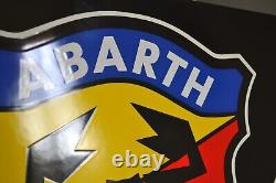 Plaque émaillée ABARTH AUTOMOBILE FIAT enamel sign emailschild décoration murale