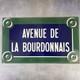 Plaque émaillée AVENUE DE LA BOURDONNAIS rue de Paris 7? Gros-Caillou 50x30cm