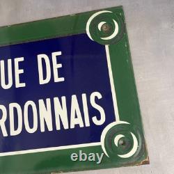 Plaque émaillée AVENUE DE LA BOURDONNAIS rue de Paris 7? Gros-Caillou 50x30cm