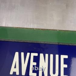 Plaque émaillée AVENUE DE LA BOURDONNAIS rue de Paris 7? Gros-Caillou 50x30cm