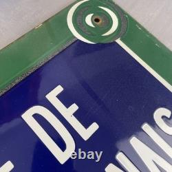 Plaque émaillée AVENUE DE LA BOURDONNAIS rue de Paris 7? Gros-Caillou 50x30cm