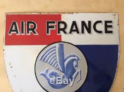Plaque emaillee Air France annees 40