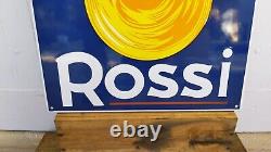 Plaque émaillée Apéritif ROSSI Déco Loft Café Vintage enamel sign emailschild