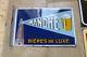 Plaque emaillee BIERE DE LA MANCHE