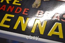Plaque émaillée BIERE de la grande brasserie Ardennaise enamel sign emailschild