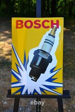 Plaque émaillée BOSCH bougie automobile enamel sign emailschild