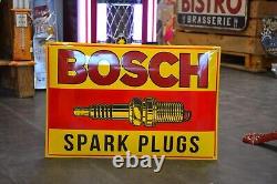 Plaque émaillée BOSCH bougie spark plugs automobiles enamel sign emailschild