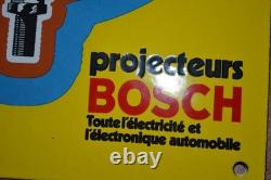 Plaque émaillée BOSCH projecteurs automobiles