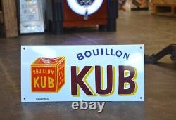 Plaque émaillée BOUILLON KUB - 4018 cm - enamel sign emaischild