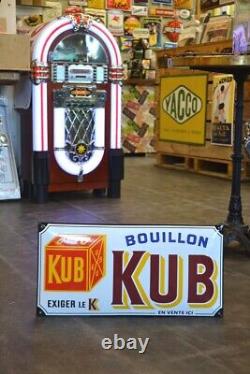 Plaque émaillée BOUILLON KUB - 5025 cm - enamel sign emaischild