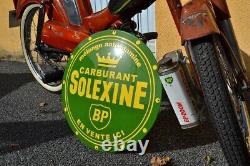 Plaque émaillée BP SOLEXINE CARBURANT mobylette solex ++ 50cm ++ enamel sign