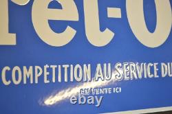 Plaque émaillée BRET-OIL huile automobile enamel sign emailschild 5035 cm