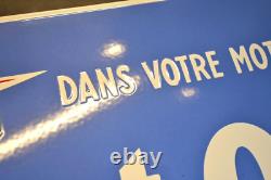 Plaque émaillée BRET-OIL huile automobile enamel sign emailschild 5035 cm