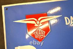 Plaque émaillée BRET-OIL huile automobile enamel sign emailschild 5035 cm