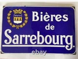 Plaque émaillée Bières de Sarrebourg