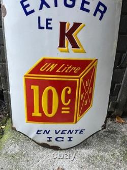 Plaque émaillée Bouillon Kub enamel plate no kneipp maggi