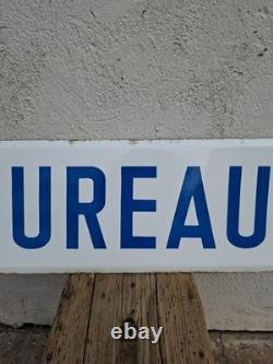 Plaque émaillée Bureaux train voie ferrée réseau ferroviaire enseigne