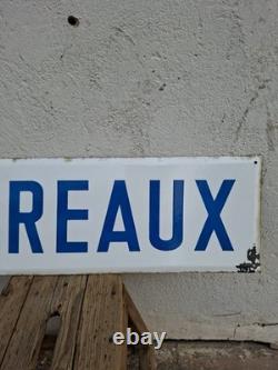 Plaque émaillée Bureaux train voie ferrée réseau ferroviaire enseigne