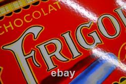 Plaque émaillée CAILLER FRIGOR chocolat alimentaire enamel sign