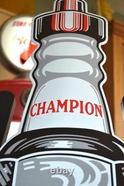 Plaque émaillée CHAMPION ++ 8030 cm ++ Bougie enamel sign emailschild