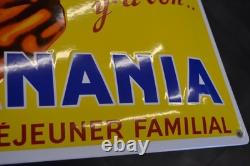 Plaque émaillée CHOCOLAT BANANIA alimentaire