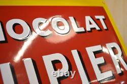 Plaque émaillée CHOCOLAT PUPIER enamel sign emailschild