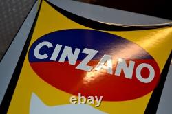Plaque émaillée CINZANO thermomètre 75 cm enamel sign emailschild