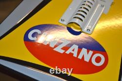 Plaque émaillée CINZANO thermomètre 75 cm enamel sign emailschild