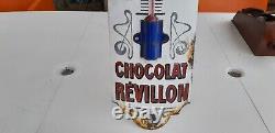 Plaque émaillée Chocolat Révillon