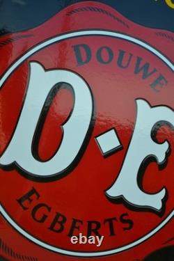 Plaque émaillée DOUWE EGBERTS 1753 D-E tabac cigarette enamel sign