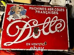 Plaque émaillée Dollé Machinerie Agricoles Françaises