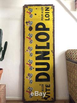 Plaque emaillée Dunlop