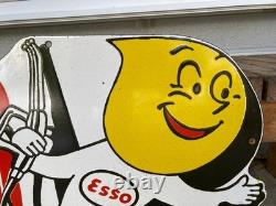 Plaque émaillée ESSO ESSOBOY Retro Rare Vintage Sign Board