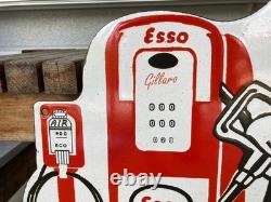 Plaque émaillée ESSO ESSOBOY Retro Rare Vintage Sign Board