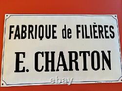 Plaque émaillée FABRIQUE DE FILLIERES