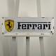 Plaque &eacute;maill&eacute;e Ferrari 60x20cm (23,6x7,9) Grande enseigne