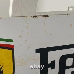Plaque émaillée Ferrari 60x20cm (23,6x7,9) Grande enseigne