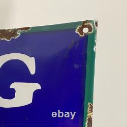 Plaque émaillée Goodrich 90x20cm (35,4x7,9) Ancienne enseigne pneus de