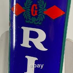 Plaque émaillée Goodrich 90x20cm (35,4x7,9) Ancienne enseigne pneus de